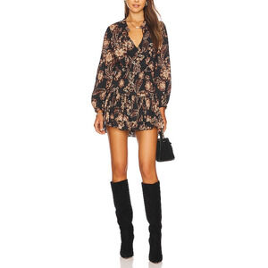 Misa Los Angeles 'Lorena' Black Cotton Dress Size S